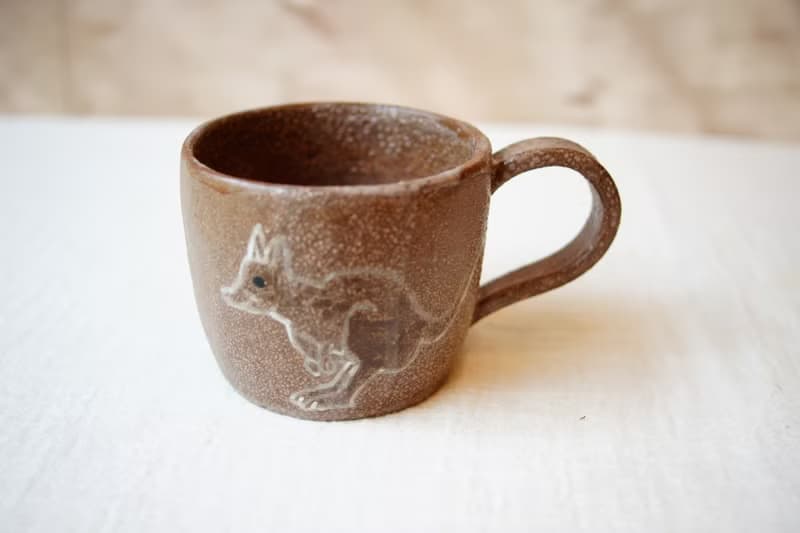 手作咖啡杯 袋鼠兄弟 陶杯茶  午茶系列