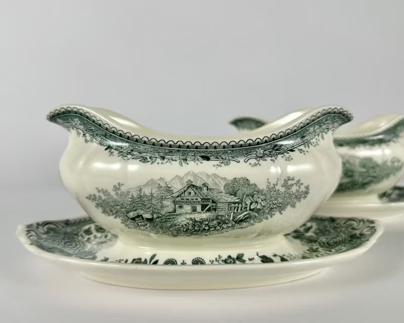 礫石/南狼和餐盤 Villeroy & Boch 裝飾綠色布爾根蘭