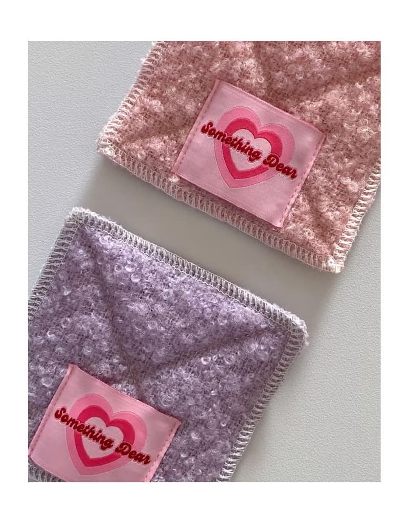 Soft Wool Fabric Coaster – Mongle Stitch Detail | Red / Black / Pink / Violet