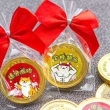 考試祝福All pass小禮物 單包裝女王金幣巧克力