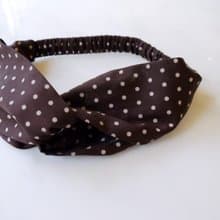 //髮帶//巧克力點點