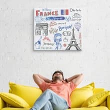 【日本 VisualSonic】藍牙畫布音箱- France