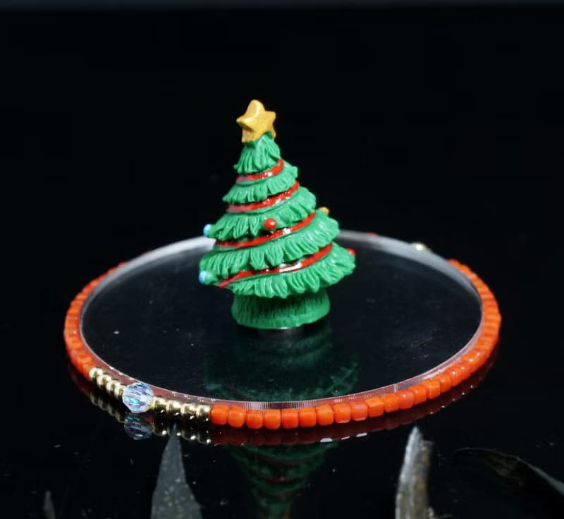 輕奢風 2.5mm 小魔方水晶 南紅瑪瑙 14KGF Swarovski 配珠手鍊