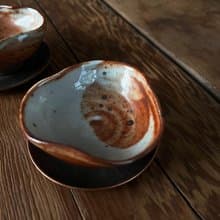 志野 茶杯 兩入 | 陶器皿
