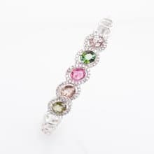 寶麗金珠寶-天然彩色碧璽手環