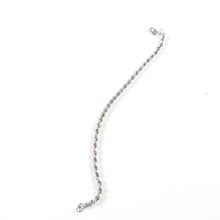 Vintage Monet Rope Chain Silver Bracelet