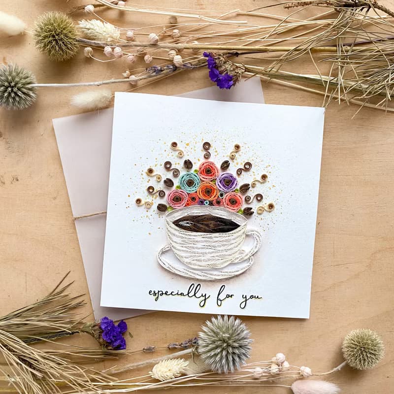 Greeting Card - Especially for You - For Coffee Lover