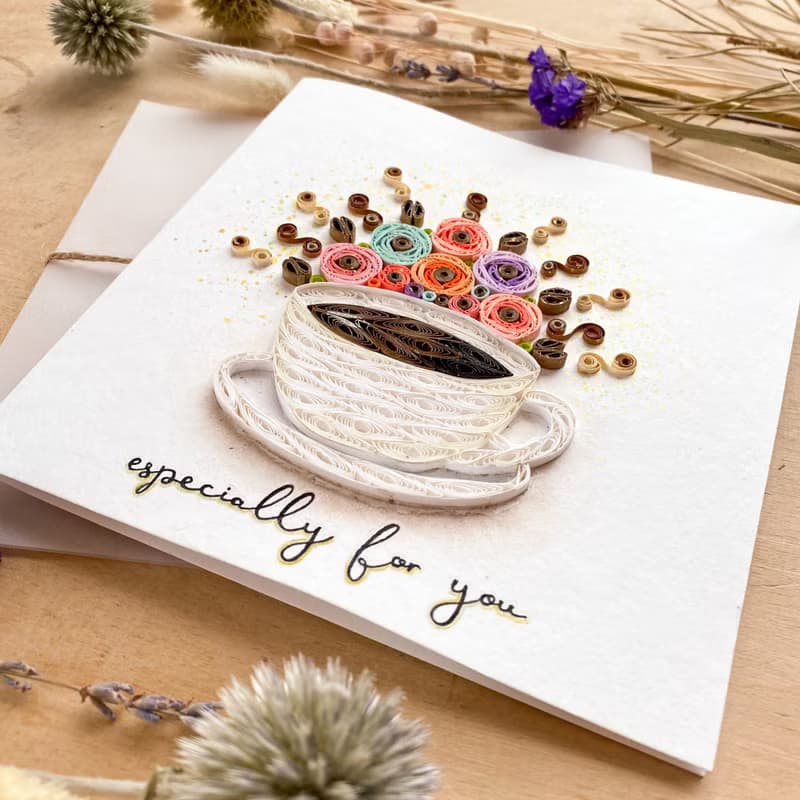 Greeting Card - Especially for You - For Coffee Lover