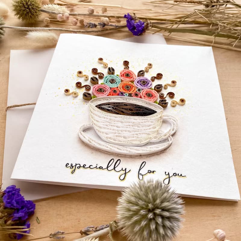 Greeting Card - Especially for You - For Coffee Lover