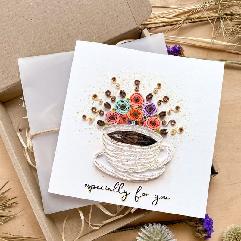 Greeting Card - Especially for You - For Coffee Lover