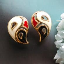 Vintage Jewelry 西洋古董飾品 AVON  對稱 新世代  針式耳環