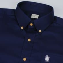 (SIZE S) SNOWMAN // navy // men shirt slim fit