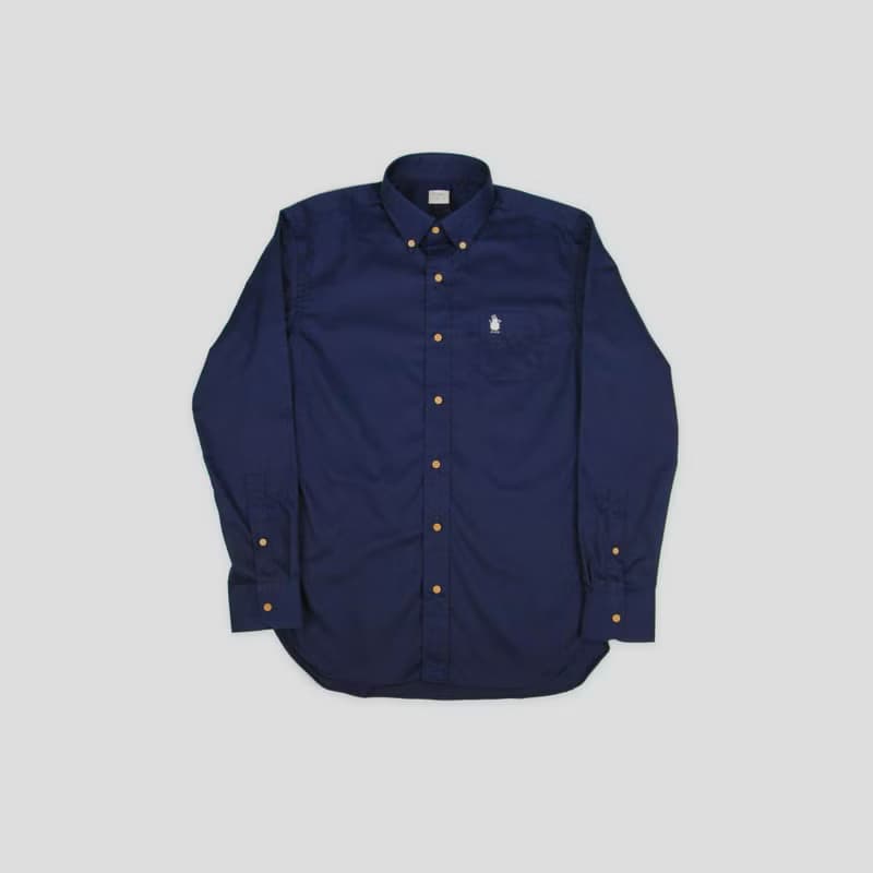 (SIZE S) SNOWMAN // navy // men shirt slim fit