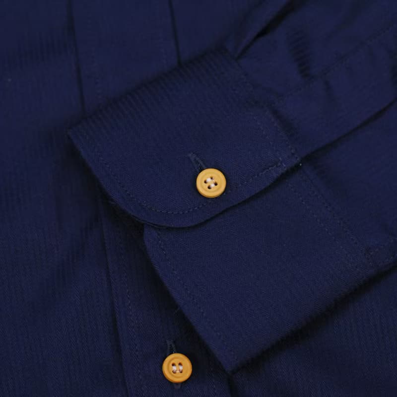 (SIZE S) SNOWMAN // navy // men shirt slim fit