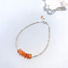 Ops Sunstone silver bracelet - 金太陽石/925純銀/手鍊