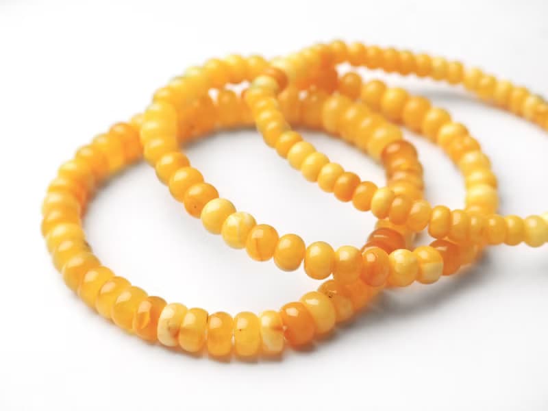 天然蜜蠟算盤珠手串 | 天然寶石手串