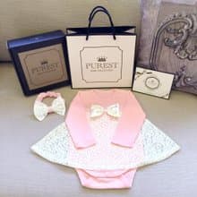 PUREST 小公主的華麗裝扮 長袖 寶寶彌月禮盒組 嬰兒 新生兒 送禮