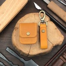 【AirPods保護套】黃色植鞣牛皮/1/2/3/4/Pro3代皮革收納套