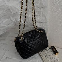 中古包 Chanel 香奈兒 小號 CC Tag 菱格紋手提包