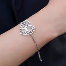 貓咪一號手鍊-抗敏醫療鋼 寶石與動物系列