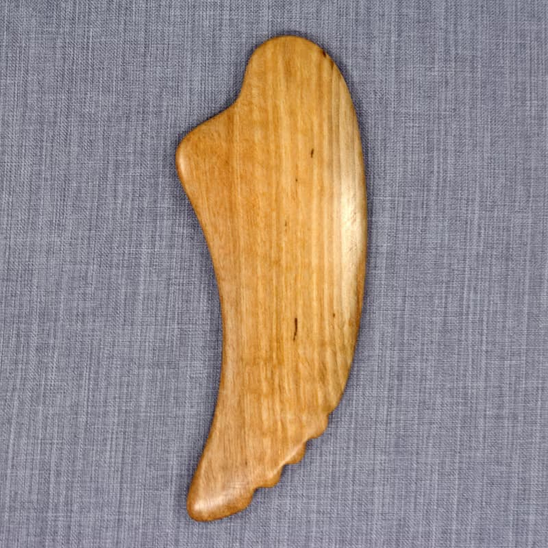 Gua Sha Massage Wooden Tool, Small Scraper with Teeth, Wooden Massage