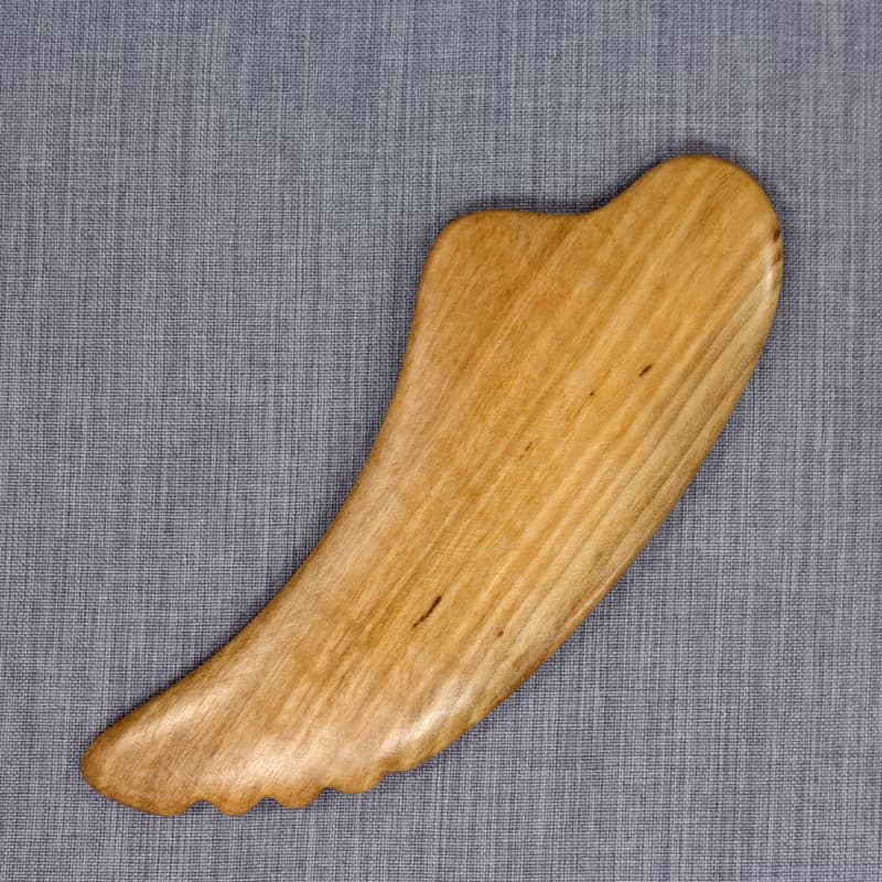 Gua Sha Massage Wooden Tool, Small Scraper with Teeth, Wooden Massage