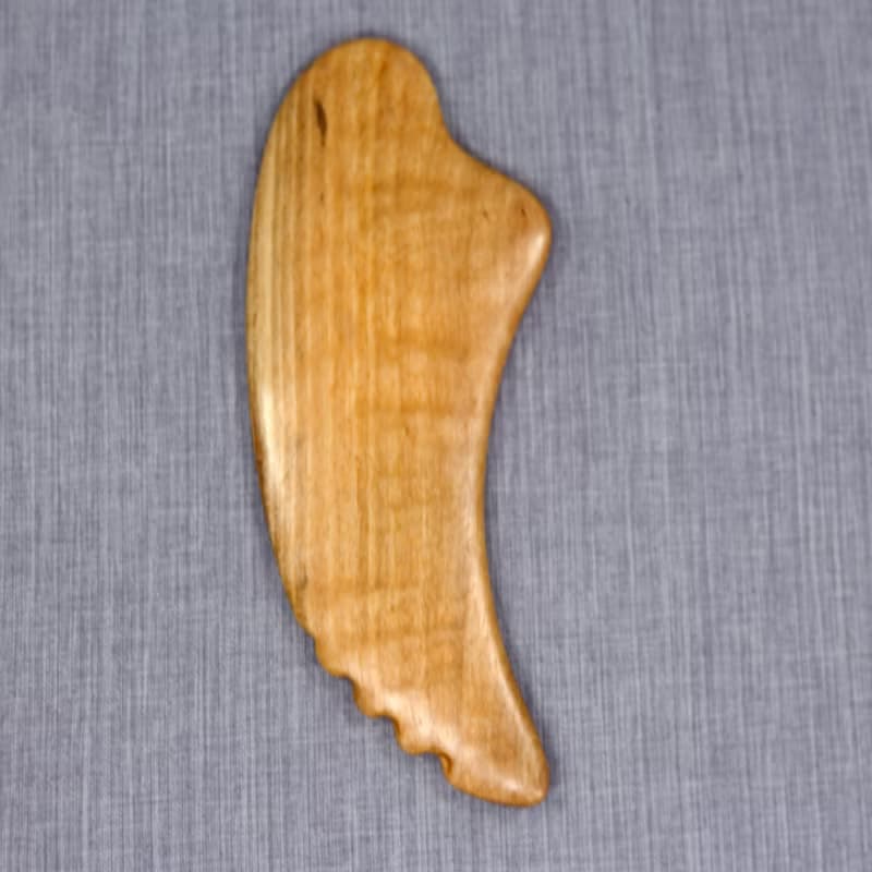 Gua Sha Massage Wooden Tool, Small Scraper with Teeth, Wooden Massage