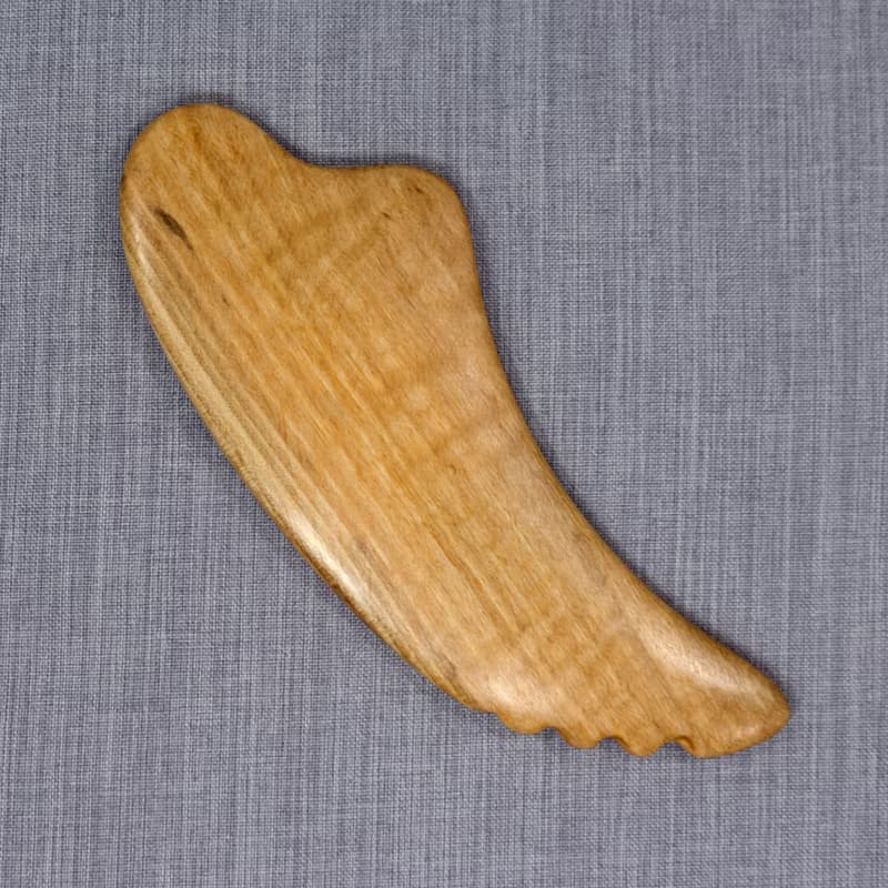 Gua Sha Massage Wooden Tool, Small Scraper with Teeth, Wooden Massage