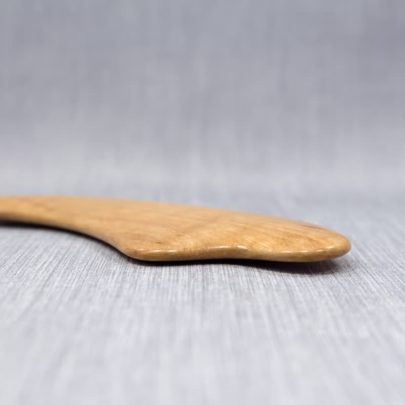 Gua Sha Massage Wooden Tool, Small Scraper with Teeth, Wooden Massage