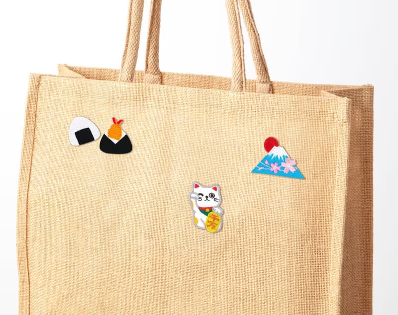 【刺繡貼紙】日本系列 相撲 鯛魚燒 富士山 壽司 達摩 招財貓