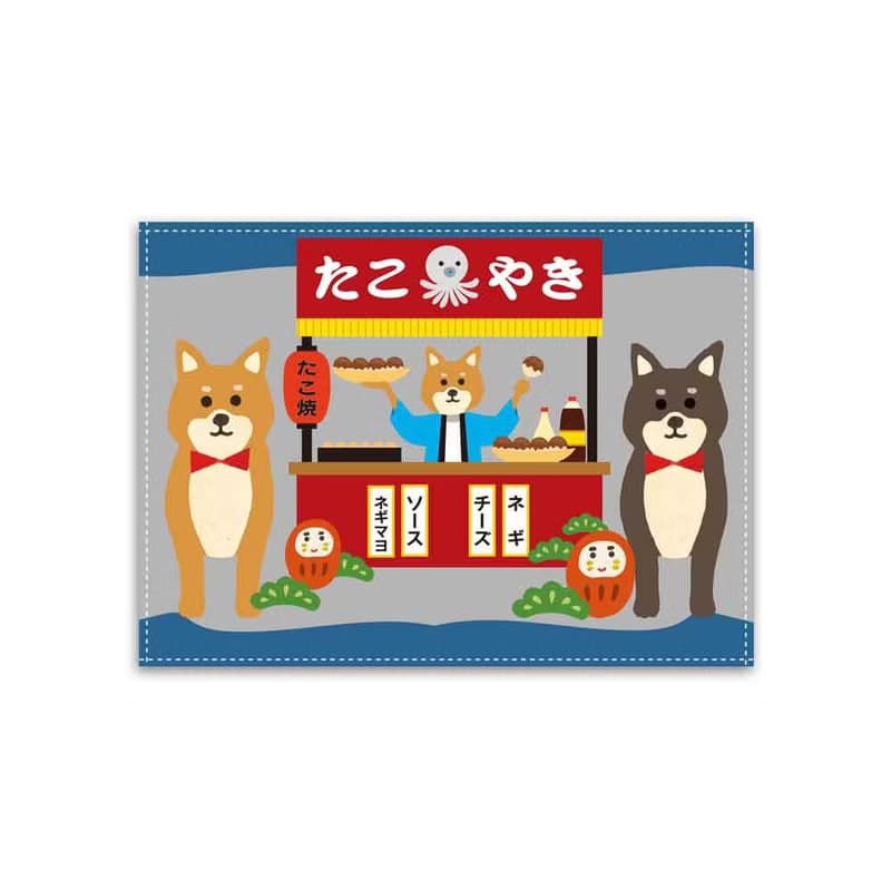 柴犬 桌布 露營