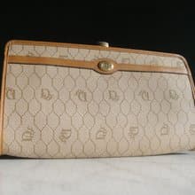 輝煌年代 OLD ERA _早期二手法國製DIOR蜂巢系列手拿包