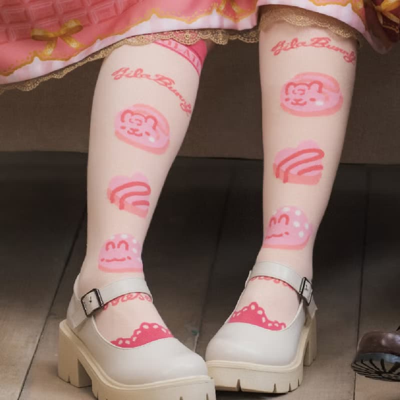 │台灣插畫快速出貨│襪子 | 巧克力 | 中筒長筒襪 | 森織海聯名