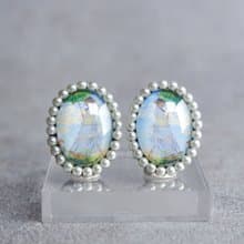 アートカボションイヤーアクセサリー