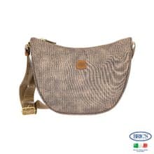 【BRIC' S】X-Bag 半月側背包-混羊毛堅果色