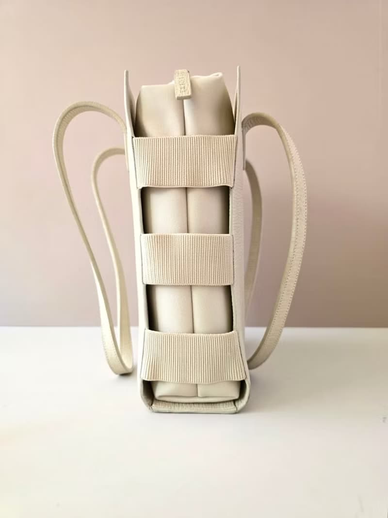 稀有中古包 Loewe米白分層托特包 側背包 單肩包 復古包 二手包