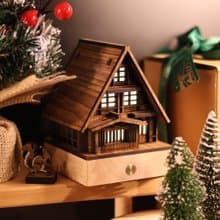 【木匠屋】室宿一/合掌村夜燈/原創手作/聖誕禮盒/交換禮物