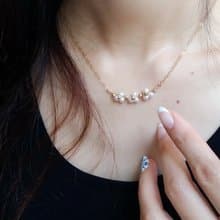 【禮物】綻放的Swarovski 珍珠項鍊