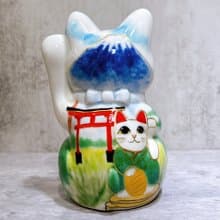 【富祿山祈】日本清水燒招財貓 | 仫繪 豐盛祈願