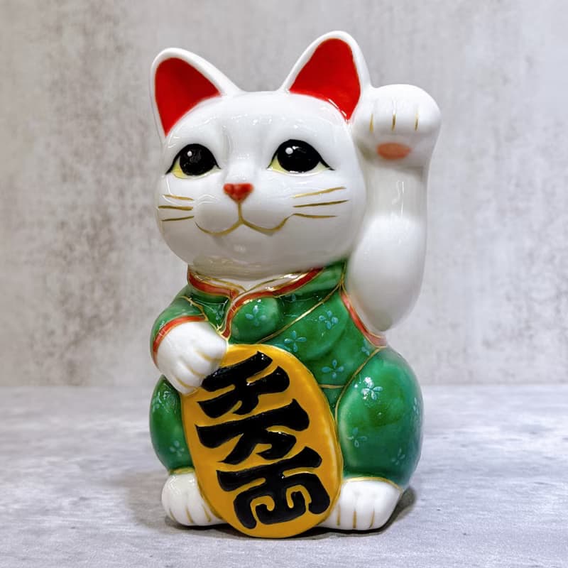 【富祿山祈】日本清水燒招財貓 | 仫繪 豐盛祈願