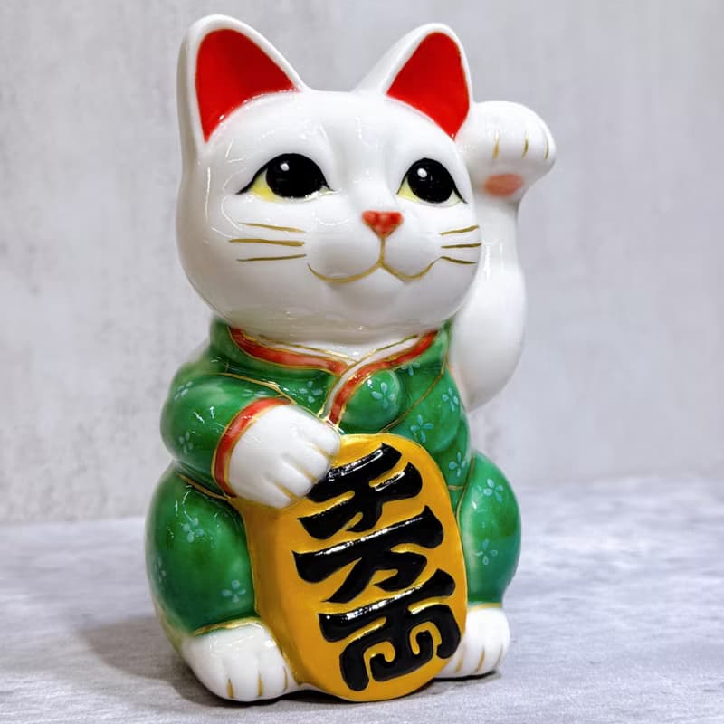 【富祿山祈】日本清水燒招財貓 | 仫繪 豐盛祈願