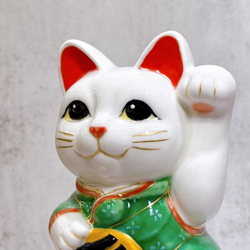 【富祿山祈】日本清水燒招財貓 | 仫繪 豐盛祈願