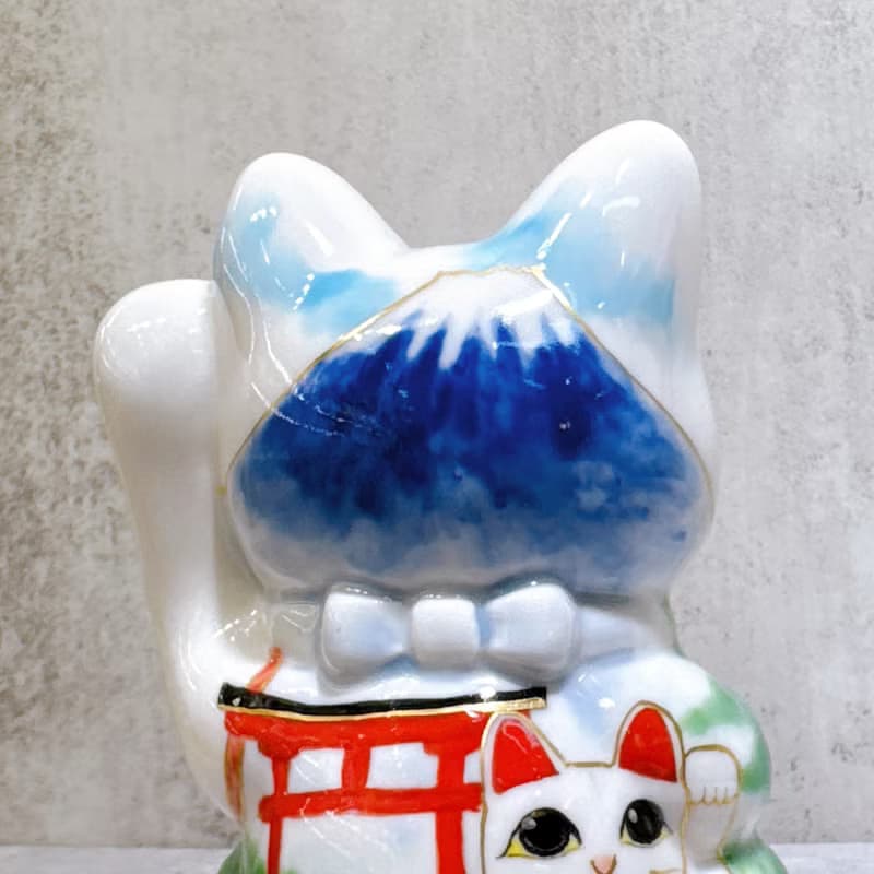 【富祿山祈】日本清水燒招財貓 | 仫繪 豐盛祈願