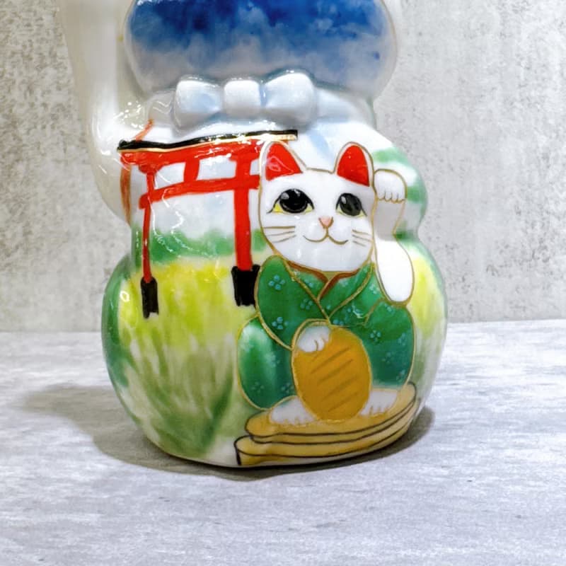 【富祿山祈】日本清水燒招財貓 | 仫繪 豐盛祈願