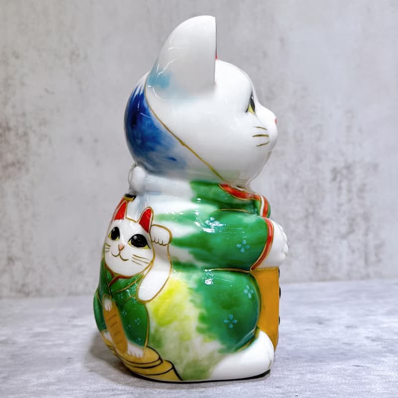 【富祿山祈】日本清水燒招財貓 | 仫繪 豐盛祈願