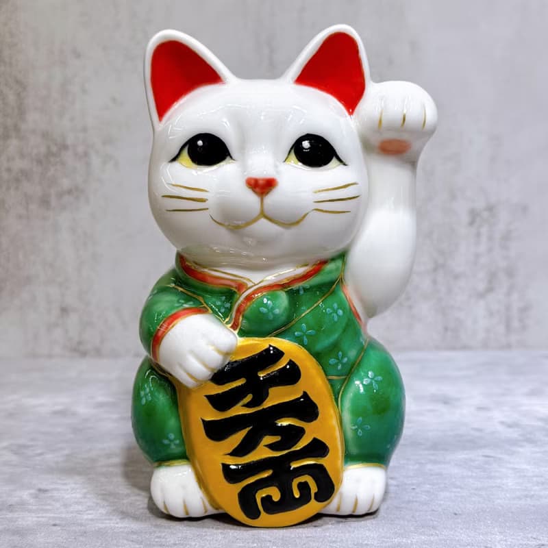 【富祿山祈】日本清水燒招財貓 | 仫繪 豐盛祈願