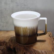 【送禮好物】240ml 濃奶茶 方韻杯 自然釉文創 台灣鶯歌製