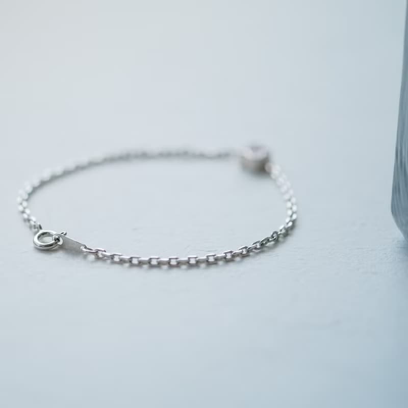 ピンク クローバー ブレスレット シルバー925