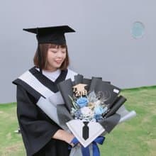 畢業花束 \致男友\永生花花束 學士服包裝 畢業禮物