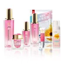 肌の光萃-修護奢華套組(保養品4件組+防曬*1+洗卸慕斯*1+面膜*10)